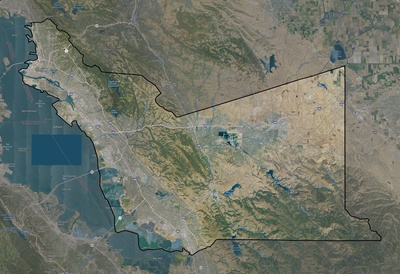 Alameda County CA USGS imagery and topo map