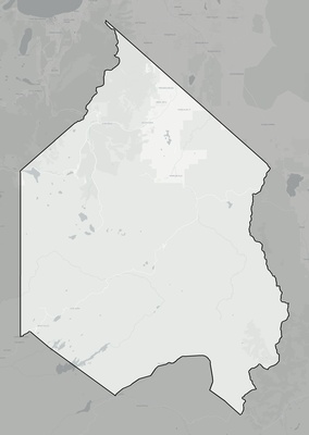 Alpine County CA county basemap context