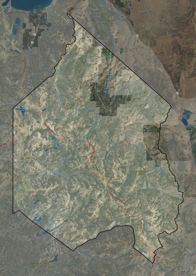 Alpine County CA USGS imagery and topo map