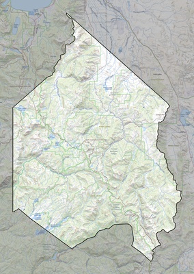 Alpine County CA USGS topo map