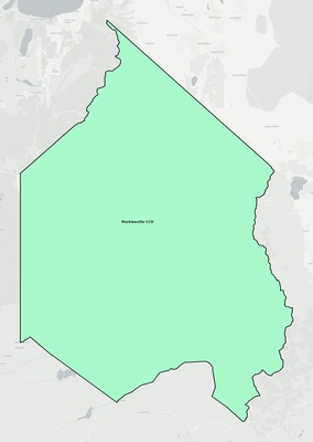 Alpine County CA townships and subdivisions map