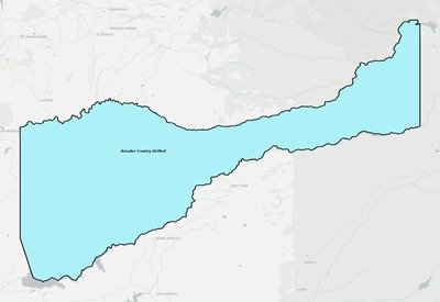 Amador County CA school district boundaries map
