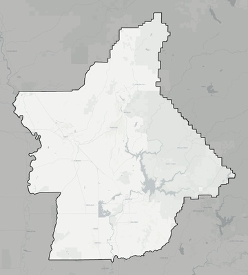 Butte County CA county basemap context