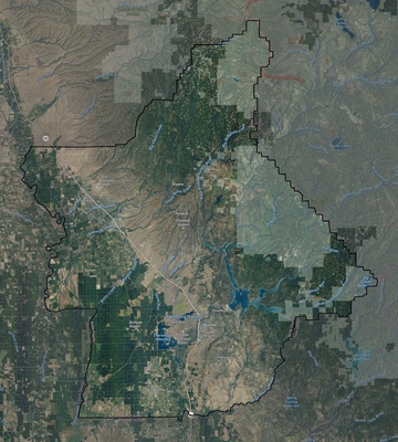 Butte County CA USGS imagery and topo map