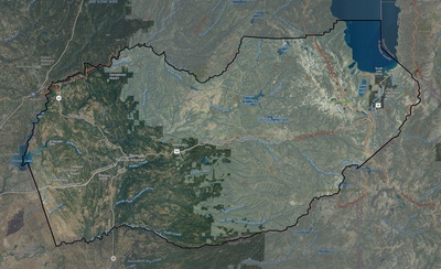 El Dorado County CA USGS imagery and topo map