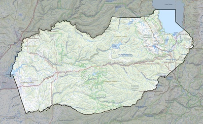 El Dorado County CA USGS topo map