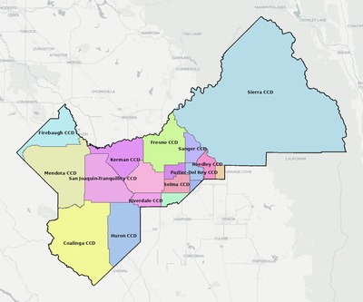 Fresno County CA county subdivision map preview