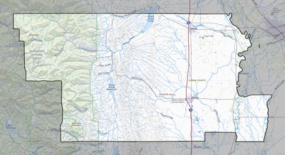 Glenn County CA USGS topo map