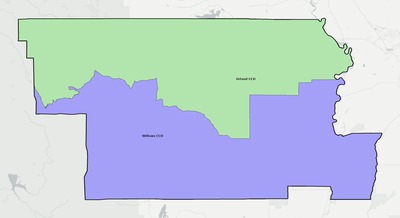 Glenn County CA townships and subdivisions map