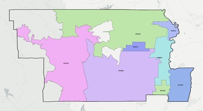Glenn County CA ZIP code boundaries map