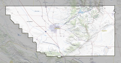 Kern County CA USGS topo map