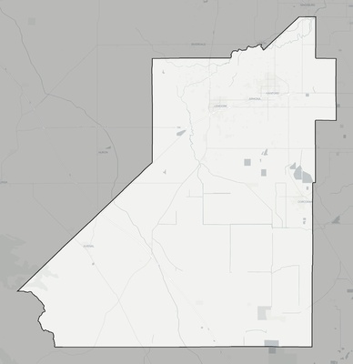 Kings County CA county basemap context