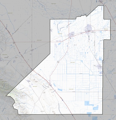 Kings County CA USGS topo map