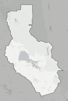 Lake County CA county basemap context
