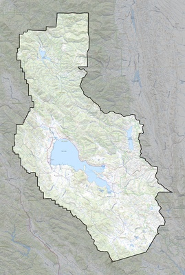 Lake County CA USGS topo map