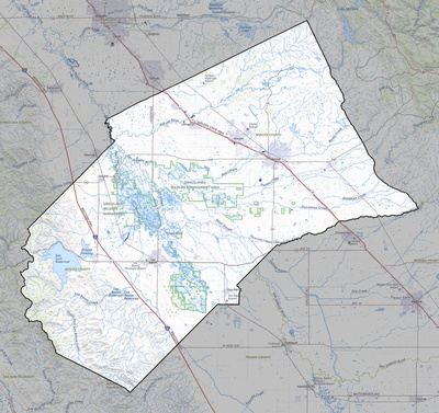 Merced County CA USGS topo map