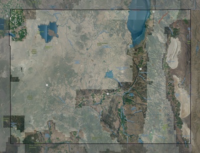 Modoc County CA USGS imagery and topo map