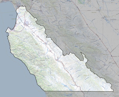 Monterey County CA USGS topo map