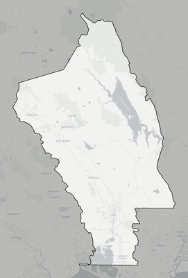 Napa County CA county basemap context