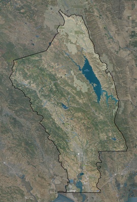 Napa County CA USGS imagery and topo map