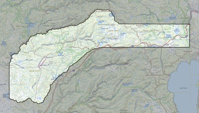 Nevada County CA USGS topo map