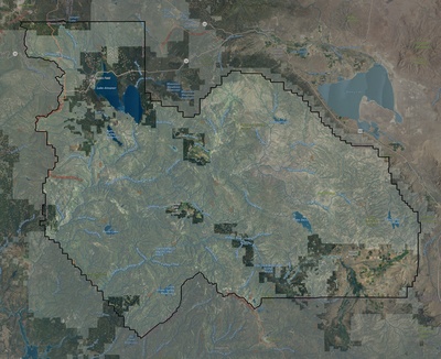 Plumas County CA USGS imagery and topo map