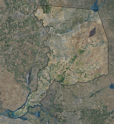 Sacramento County CA USGS imagery and topo map