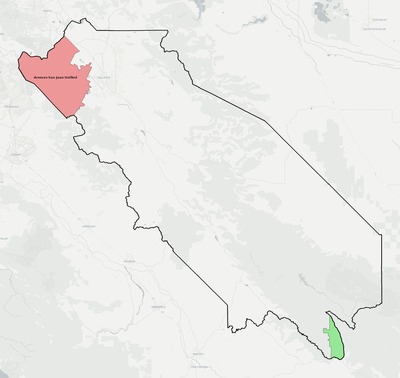 San Benito County CA school district boundaries map