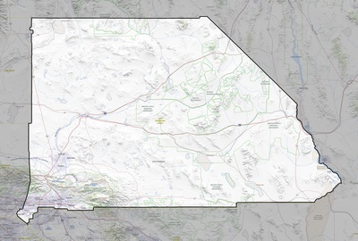 San Bernardino County CA USGS topo map