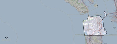 San Francisco County CA USGS topo map