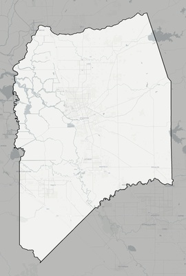 San Joaquin County CA county basemap context