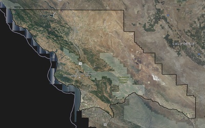San Luis Obispo County CA USGS imagery and topo map