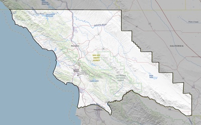 San Luis Obispo County CA USGS topo map