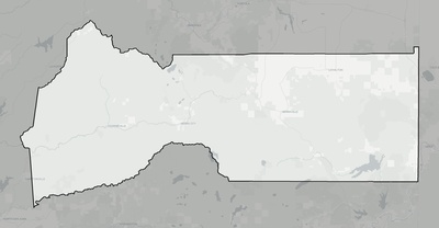 Sierra County CA county basemap context