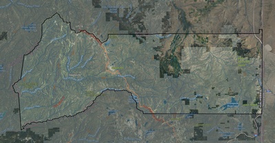 Sierra County CA USGS imagery and topo map