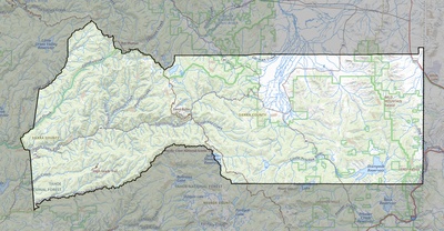 Sierra County CA USGS topo map