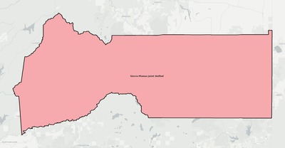 Sierra County CA school district boundaries map