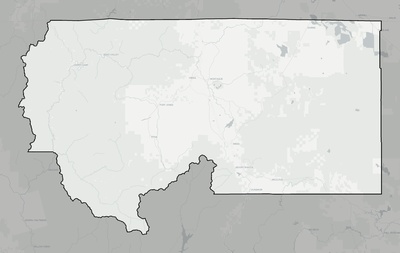 Siskiyou County CA county basemap context