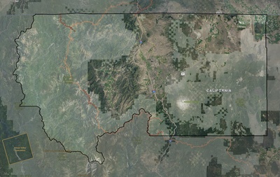 Siskiyou County CA USGS imagery and topo map