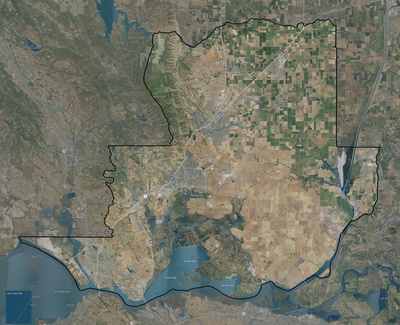 Solano County CA USGS imagery and topo map