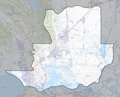 Solano County CA USGS topo map