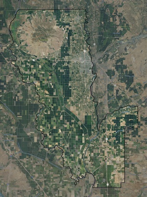Sutter County CA USGS imagery and topo map