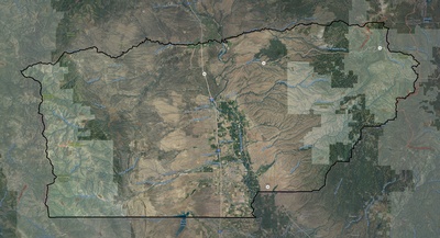 Tehama County CA USGS imagery and topo map