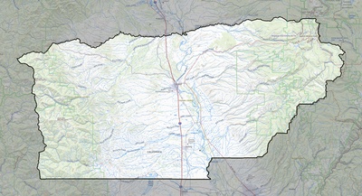 Tehama County CA USGS topo map
