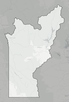 Trinity County CA county basemap context