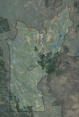 Trinity County CA USGS imagery and topo map