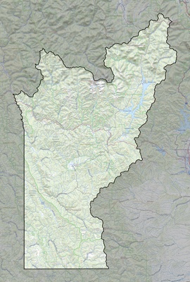 Trinity County CA USGS topo map