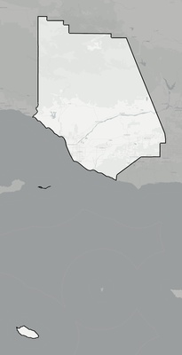 Ventura County CA county basemap context