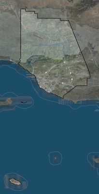 Ventura County CA USGS imagery and topo map