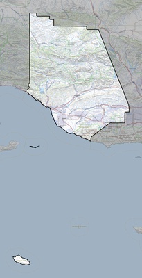 Ventura County CA USGS topo map